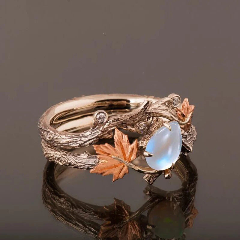 Wholesale Vintage Antique Gold Maple Leaf Ring